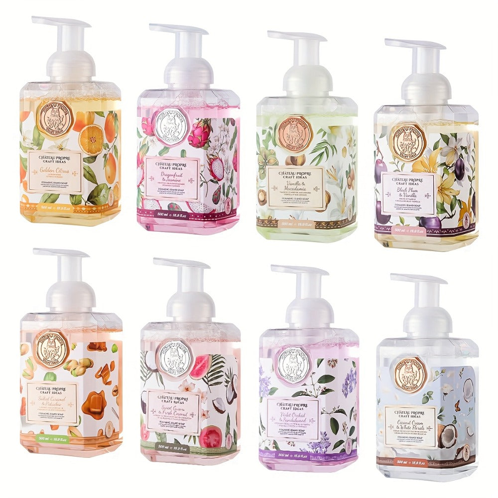 Foaming Hand Soap with Coconut Oil 500ml Ethically Made – Moisturizing Foam Hand Wash 7 Fresh Scents for Bathroom Kitchen All
