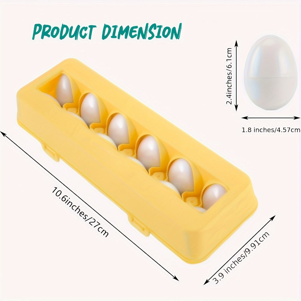 Color & Shape Matching Eggs Toy for Toddlers, Montessori Sorter Puzzle Set, Sensory Early Learning Fine Motor Skills Toy — im