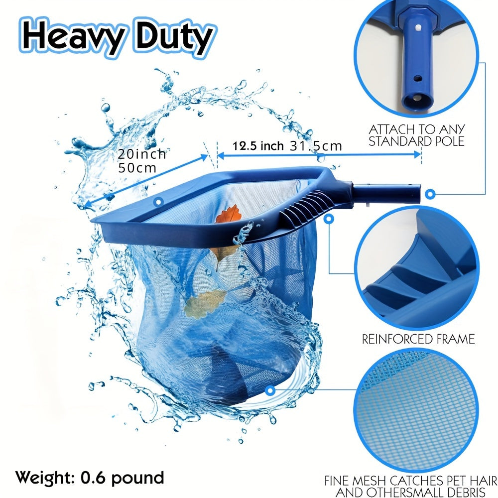 Pool Skimmer Net Fine Mesh | Heavy Duty Leaf Rake Pool Cleaning Tool — image 3