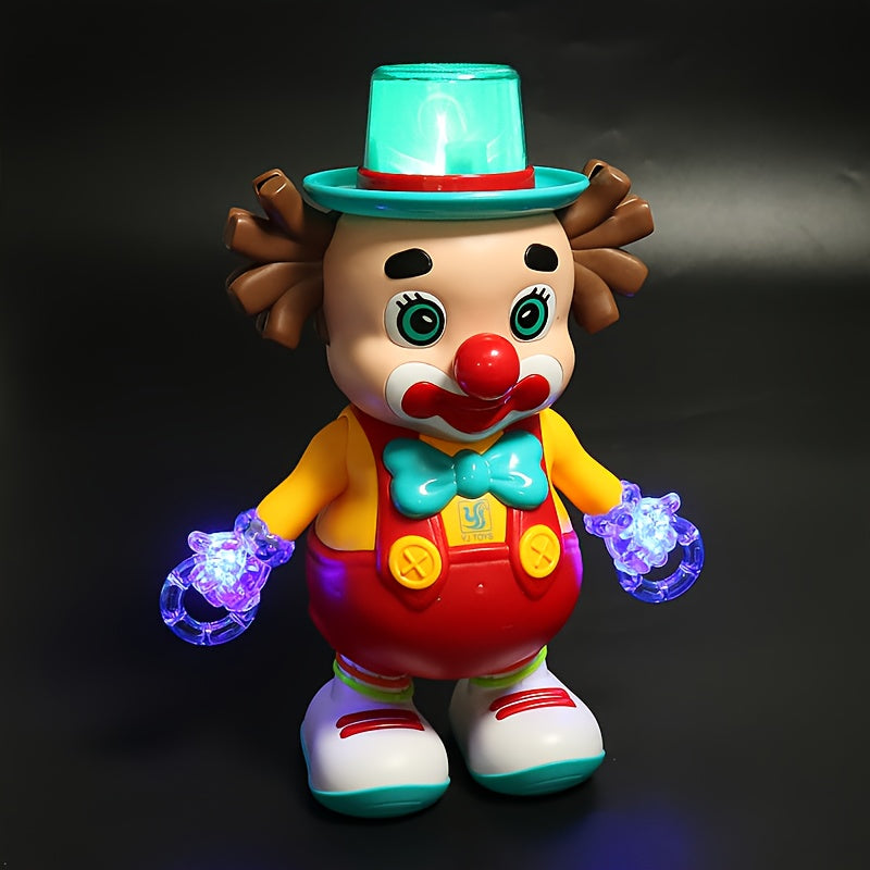 Dancing Clown Toy Doll with Light & Music, Swinging Fidget Toy for Kids Boys & Girls, Funny Weird Halloween Decoration — imag
