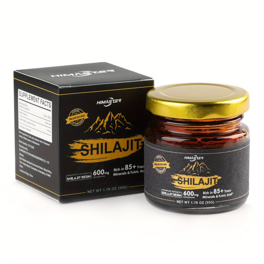 Himalayan Shilajit Resin Gold Grade, 85+ Trace Minerals & High Fulvic Acid for Bath Time, Home Spa and Personal Care — image 