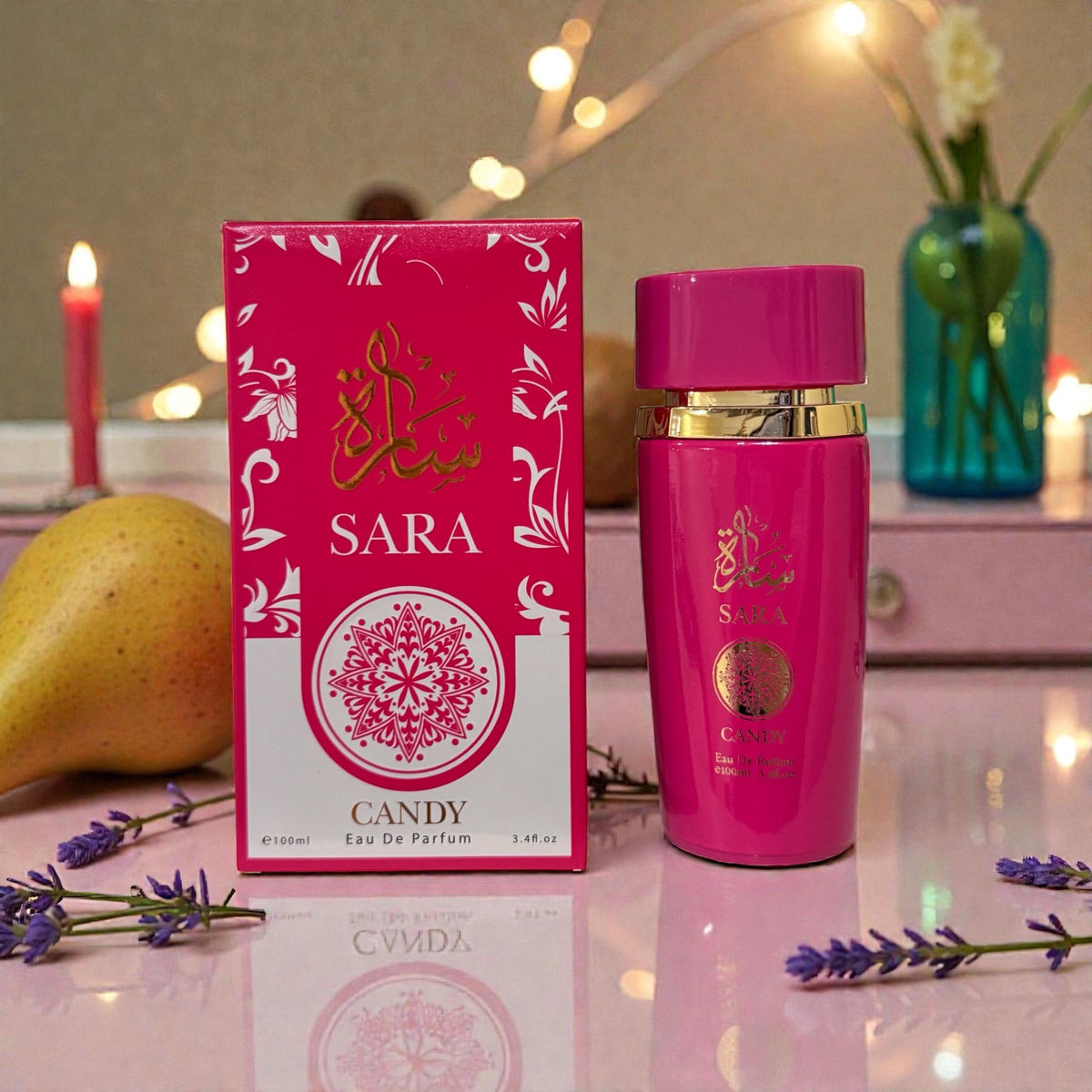 Eau de Parfum Sara Candy for Women 100ml in Bright Pink Box with 4-Note Source Profile for Daily Wear — image 6