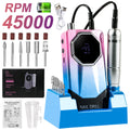 Electric Nail Drill 45000 RPM USB Rechargeable Kit with LCD, Forward Reverse and Three Finishes — image 17