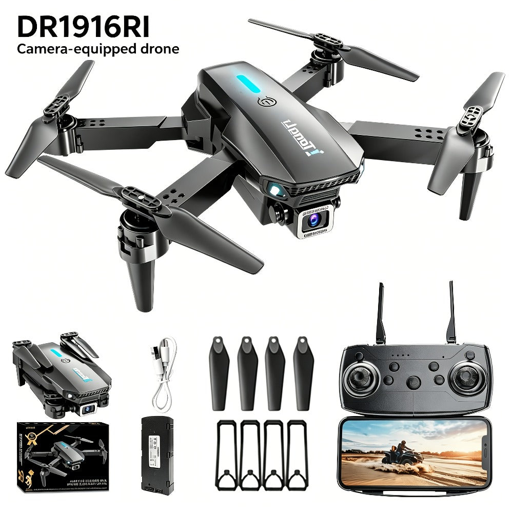 Foldable HD Camera Drone Free Storage Bag USB-C Charging 3D Flips Single or Dual Camera Built-in Screen Remote — image 1