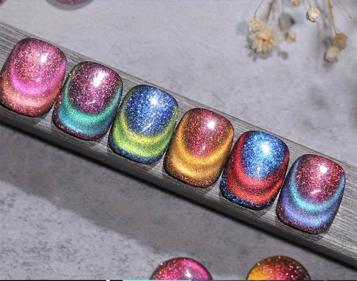 6-Piece Magnetic Cat-Eye Gel Nail Polish Set with Double-Light Reflection — image 19