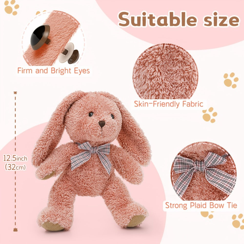 Stuffed Animal Five-Piece Bear, Monkey, Panda and Rabbit Set in 12.5-Inch Assorted Designs — image 2