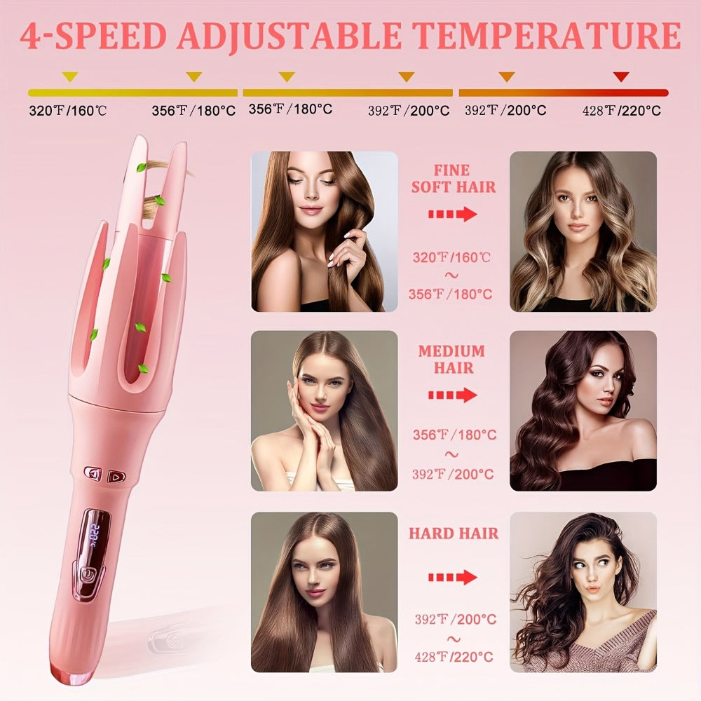 Automatic Curling Iron 32mm Essential Oil Coating, for Home, Travel and Salon Hair Styling — image 9
