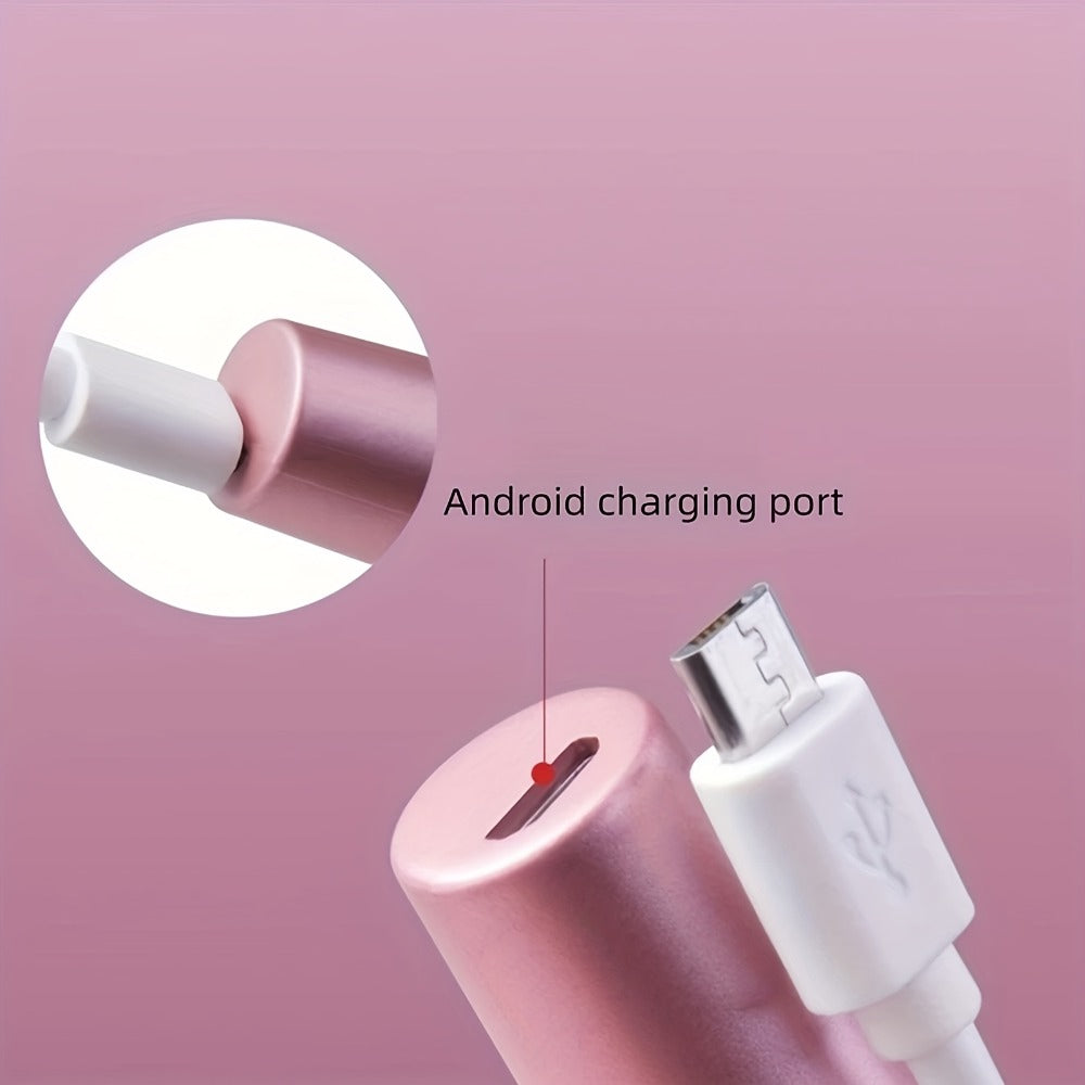 Electric Nail Drill 11-Bit Variable Speed Pen Kit in Pink with Sanding Bands and Compact Controls — image 7