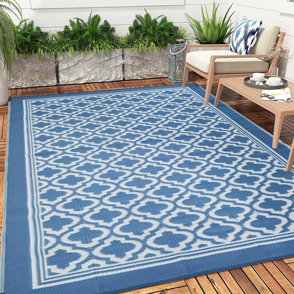 Outdoor Mat | Reversible Foldable Polypropylene RV Camping Patio Picnic — image 1
