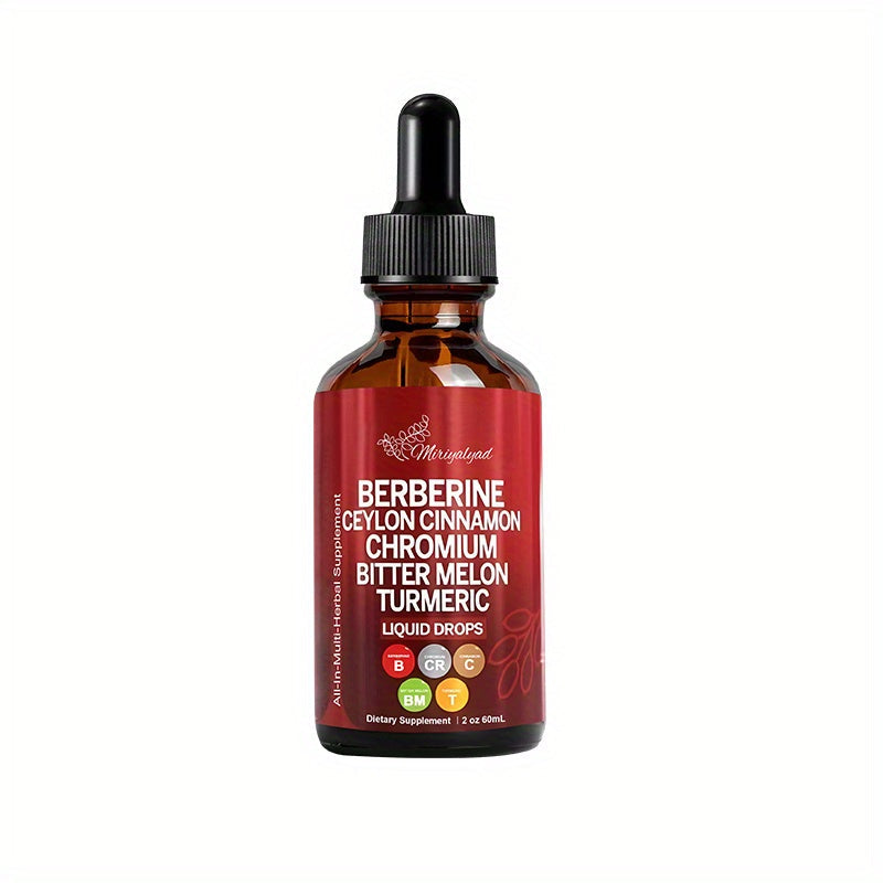 Berberine Blood Sugar Support Liquid Drops 2 fl oz with Ceylon Cinnamon Chromium Bitter Melon Turmeric — image 12