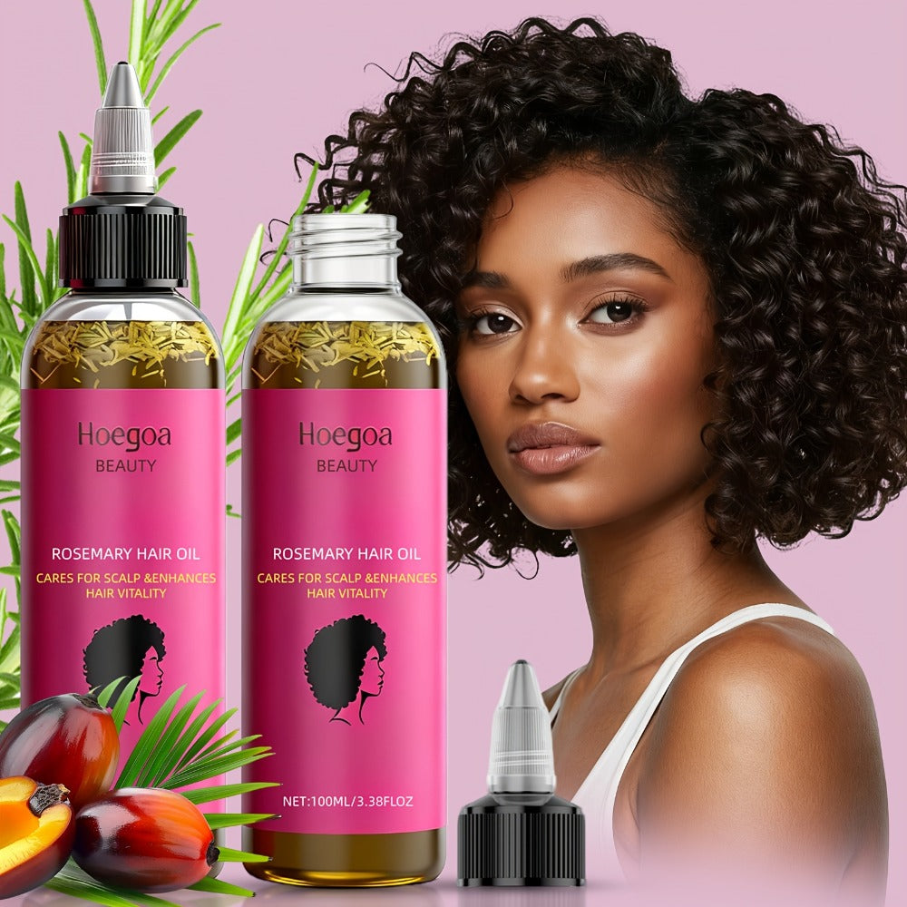 Hair Oil Hoegoa Rosemary Two-Bottle 100ml Gift Set with Pointed Applicators for Hair and Scalp Application — image 7