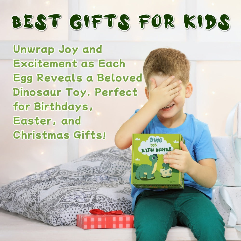 Dinosaur Egg Bath Bombs with Surprise Inside 9 Pack – Kids Fizzy Bath Balls with Hidden Dinosaur Toy — image 8