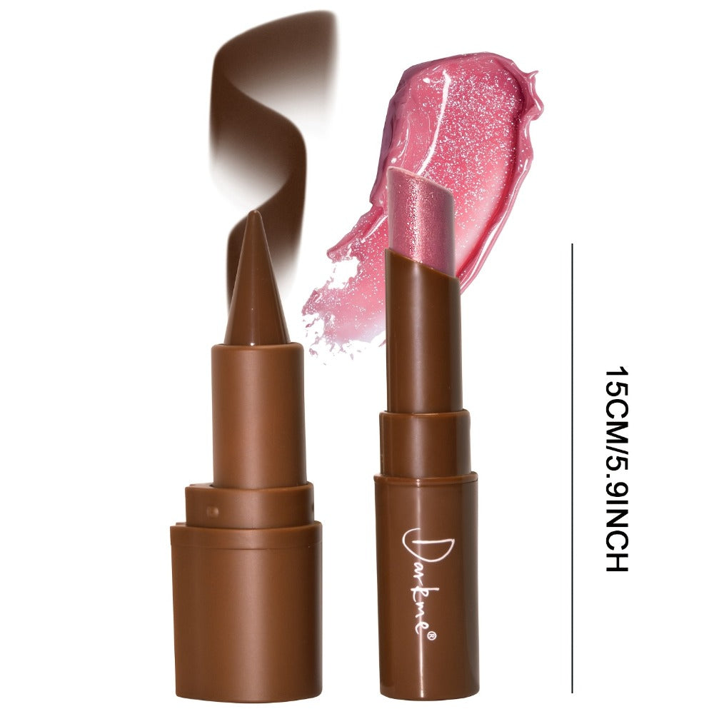 Metallic Lipstick & Lip Liner Pen Set for Women, 3D Full Lip Shape High-Shine Glossy Finish, Smudge-Proof All-Day Wear — imag
