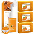 Turmeric Vitamin C Facial Cleansing Kit Face Wash Foam Soap Bars Set Nourishing Gentle for Bath Time — image 10