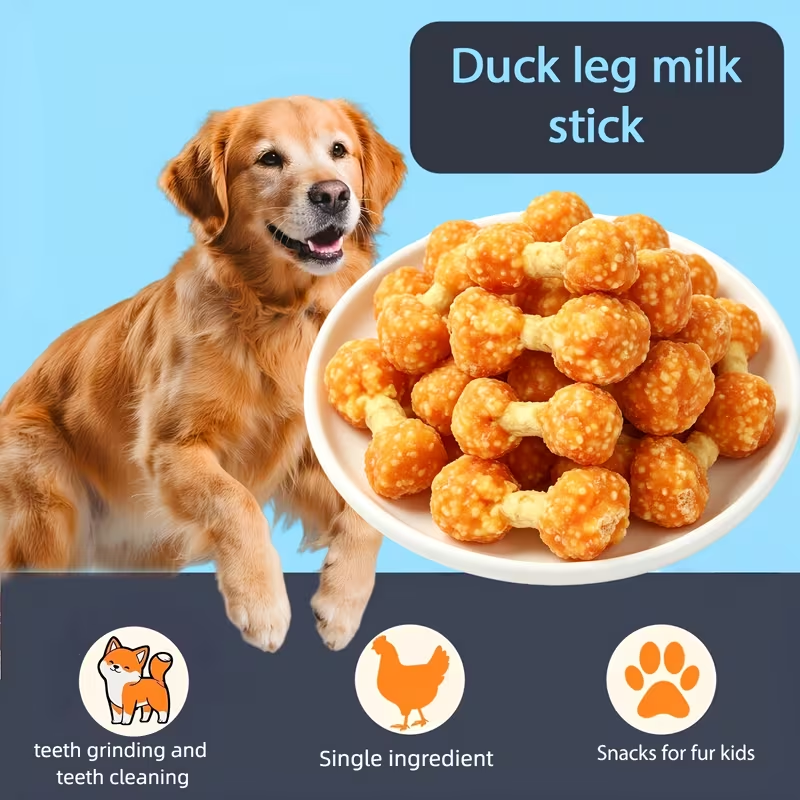 Dog Treats Chicken and Duck Jerky Variety Assortment with Five Retained Combination Choices — image 14