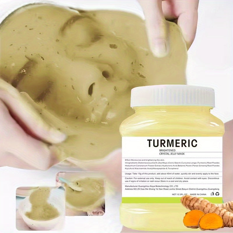 DIY Peel-Off Face Mask Powder Collagen & Turmeric, with Hyaluronic Acid & Beta-Glucan for Bath Time, Home Spa and Personal Ca