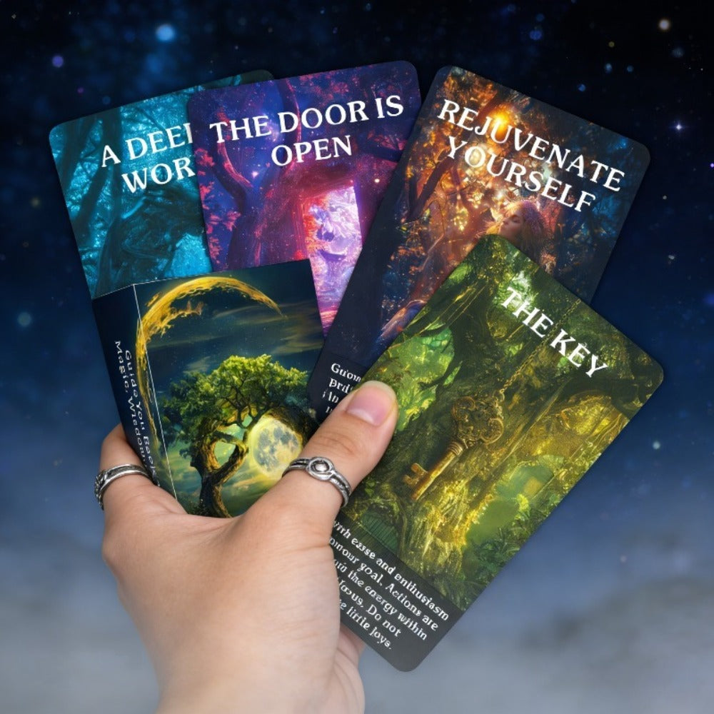Magic Forest Oracle Cards Deck, Mystical Nature Divination Card Set for Beginners, Intuitive Guidance & Inspiration — image 2