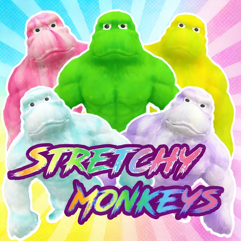 Stretchy Gorilla Fidget Toy Squishy Squeeze Monkey, PVA Sponge Sensory Stress Toy for Kids & Adults — image 2