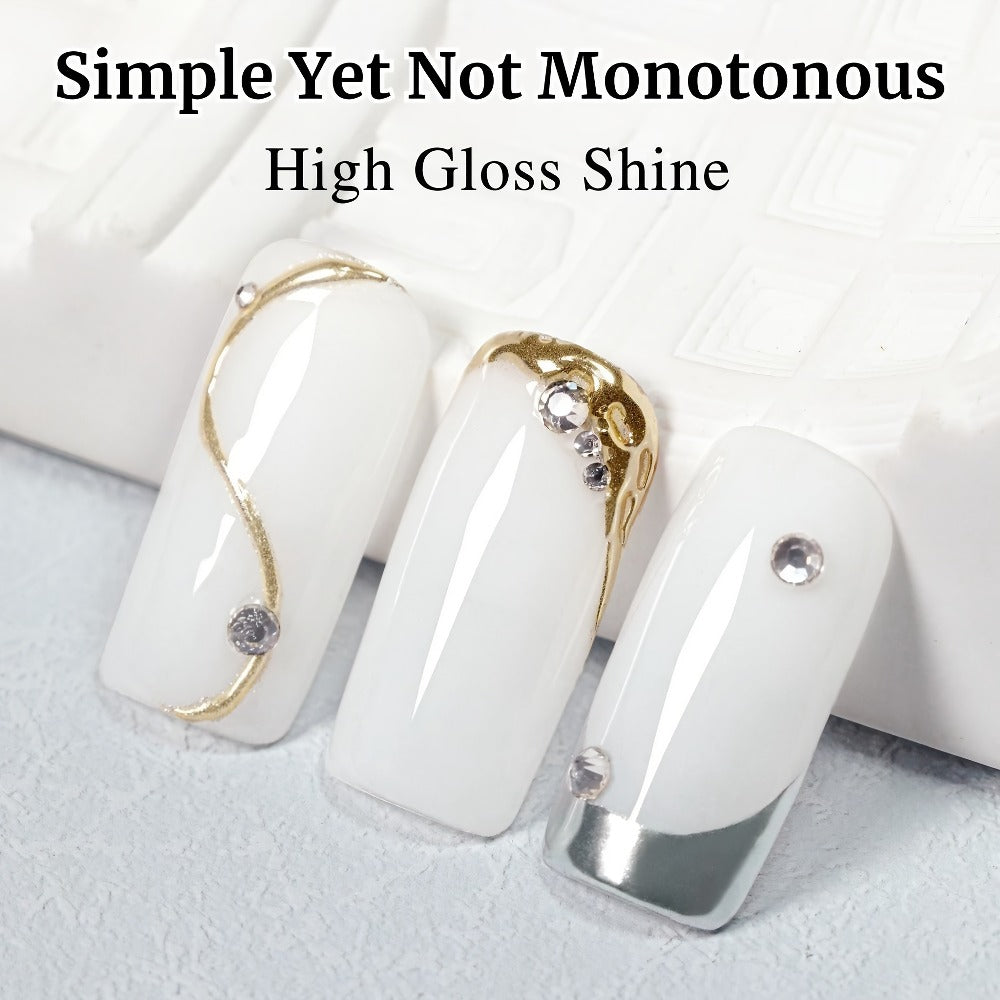 Gel Nail Polish in 15ml Milky White W01 Sheer Jelly for a Glass-Like Finish with UV/LED Cure — image 7
