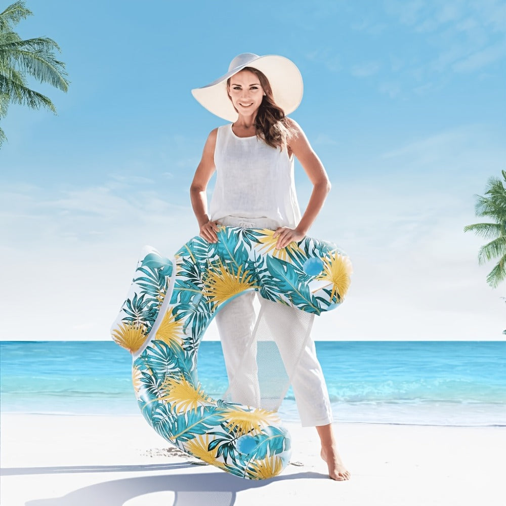 Inflatable Pool Floats with Cup Holder and Backrest for Adults — image 2
