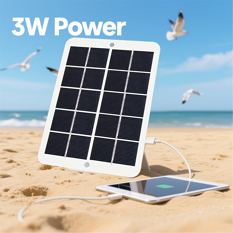 Solar Charging Panel 4W 10W Compact Single-Crystal Monocrystalline Micro USB for Mobile Phone for an Everyday Personal Care R