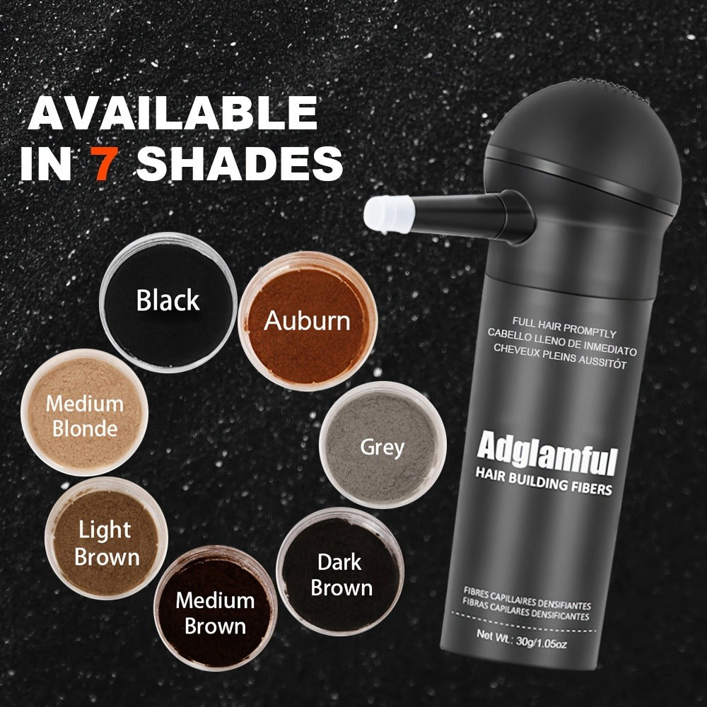 Hair Volumizing Fibers 2-in-1 Kit 30g x 2pcs - Instant Volume for Thinning & Sparse Hair, Fills Part Lines & Hairlines — imag