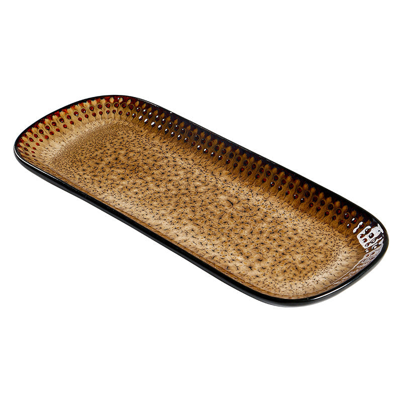Creative Vintage Rectangular Ceramic Serving Tray