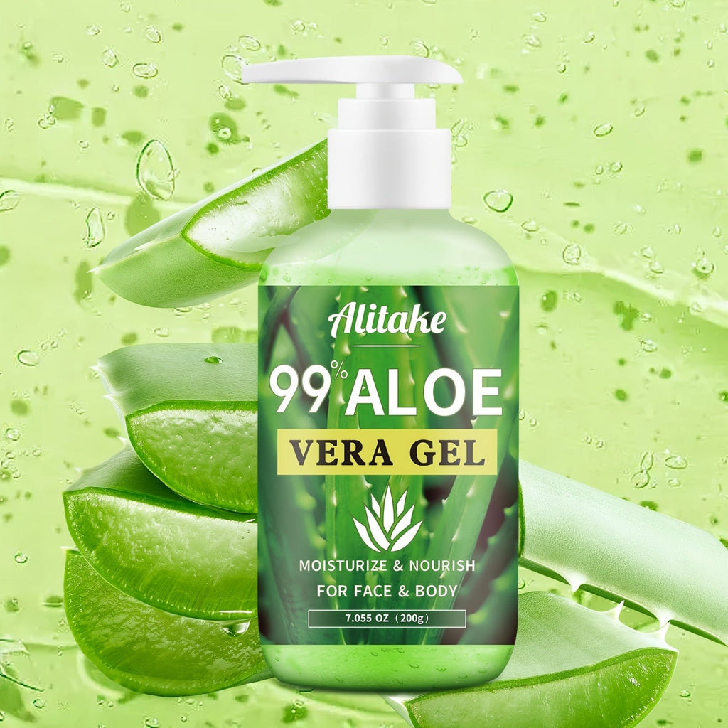 99% Pure Aloe Vera Gel 200ml / 7oz Fresh-Harvested Within 12 Hours for Bath Time, Home Spa and Personal Care — image 9