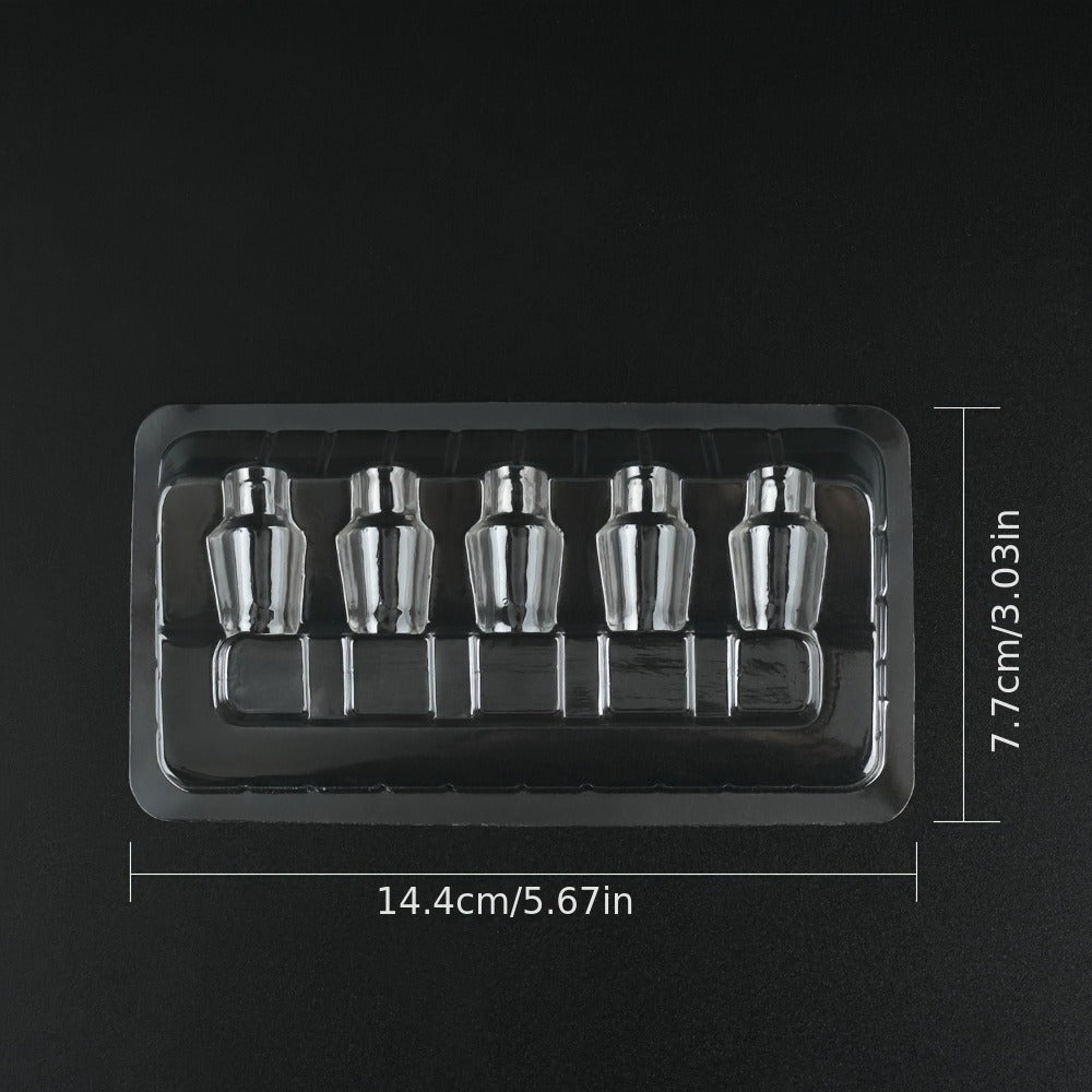 Disposable Tattoo Needle Holders 50Pcs Sterile Single-Use Grip Tubes for Professional for Temporary Body Art, Festivals and C