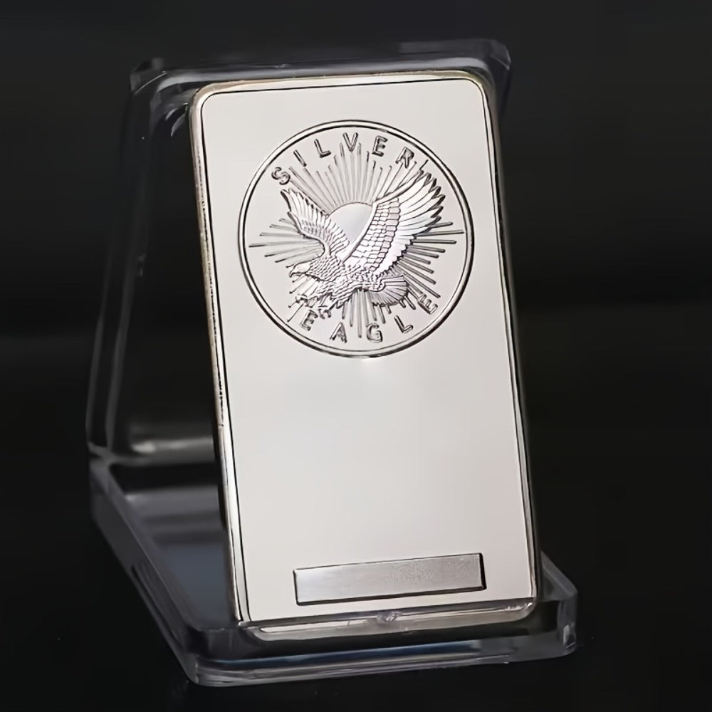 1oz Silver Eagle Statue 99% Pure Metal Collectible Figurine for Garden, Patio and Yard Use — image 2