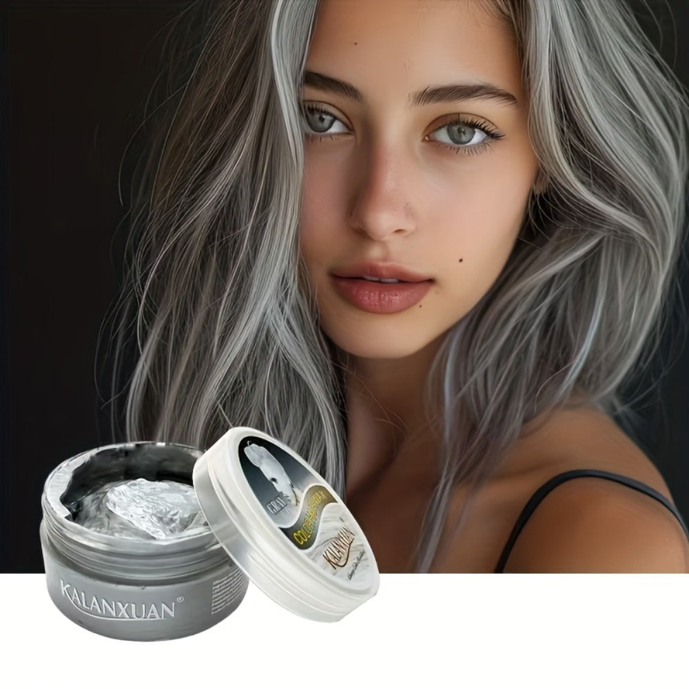 Temporary Hair Color Wax Disposable DIY Styling Cream Y2K Aesthetic for Parties Festivals Halloween Cosplay 9 Colors Blue Pur