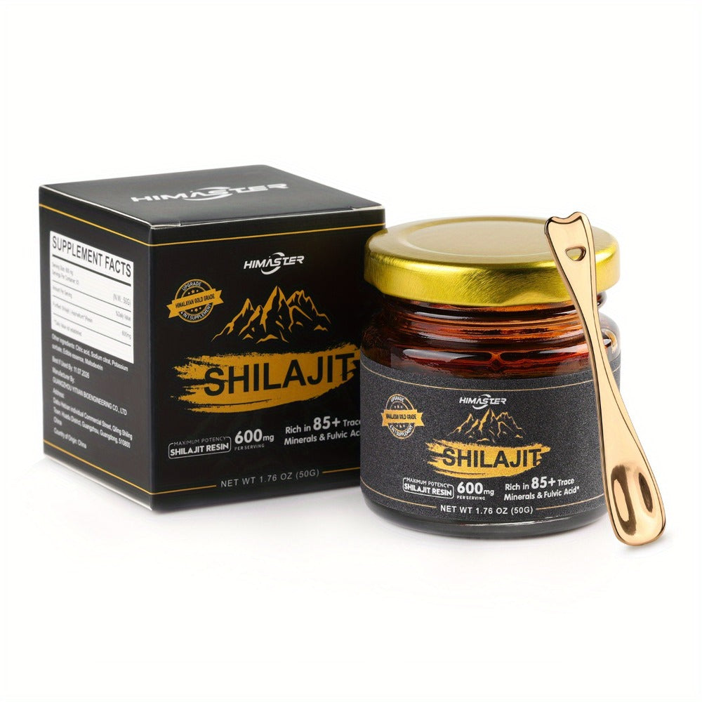 Himalayan Shilajit Resin Gold Grade, 85+ Trace Minerals & High Fulvic Acid for Bath Time, Home Spa and Personal Care — image 