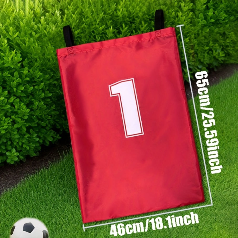 Four Numbered Sack Race Bags in Red, Blue, Yellow and Green with 65 x 46cm Pictured Size for Lawns — image 2