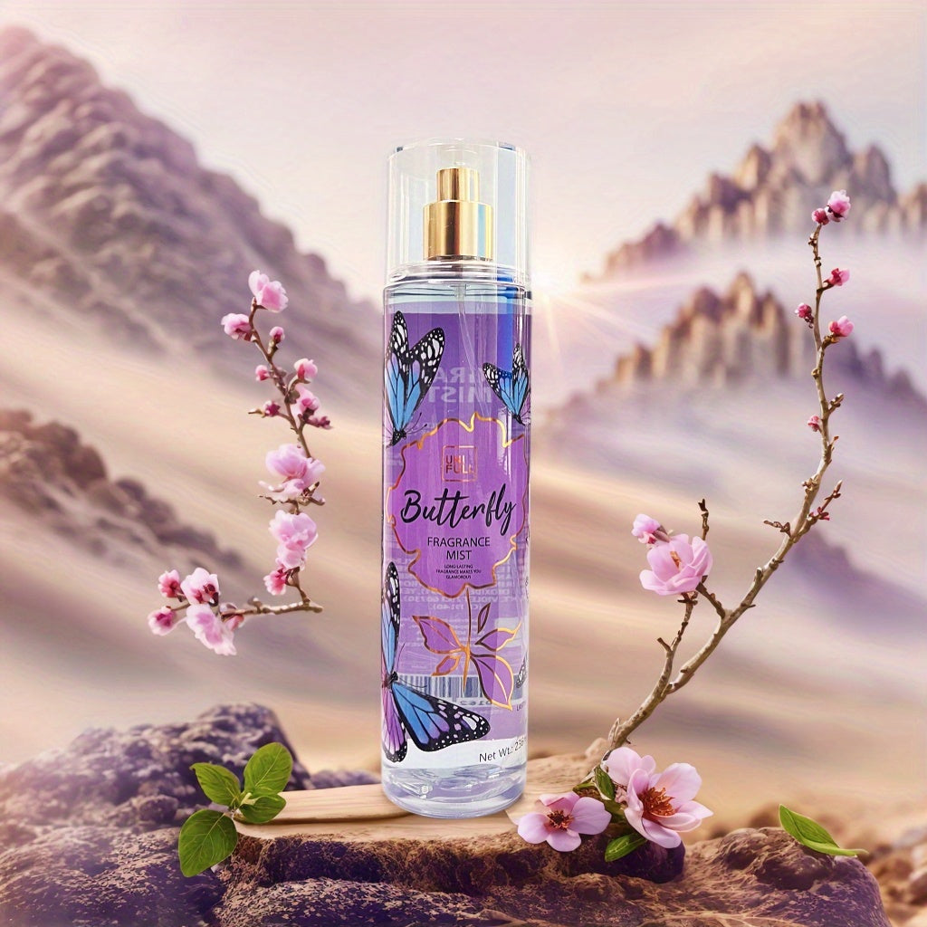 Body Mist Perfume Spray 8oz – 12 Scents Floral Hair & Body Fragrance for Women, Rose, Cherry Blossom, Beach, Long-Lasting Lig