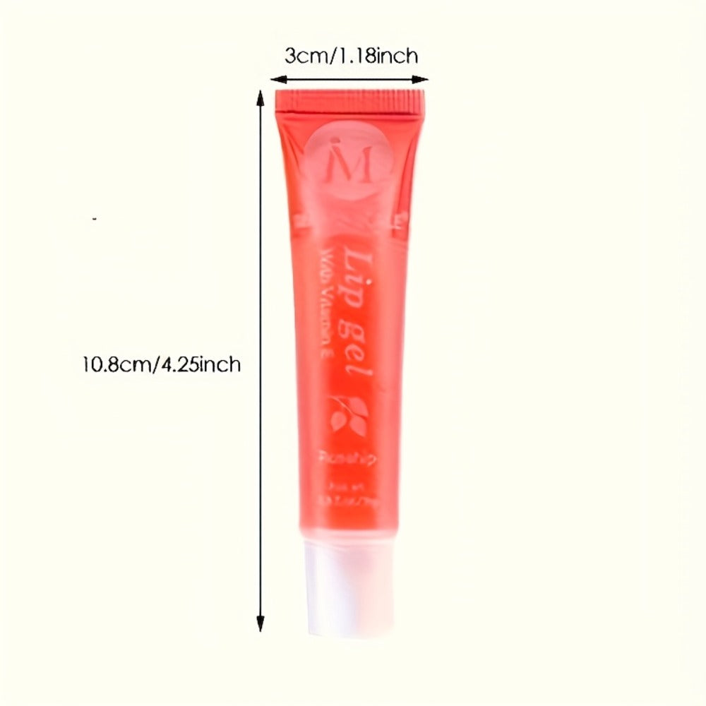 Lip Oil Set 12 Piece Clear Lip Gloss Plant Squalene Plumping with VE Rosehip Argan Mint Aloe, for Makeup, Travel and Everyday