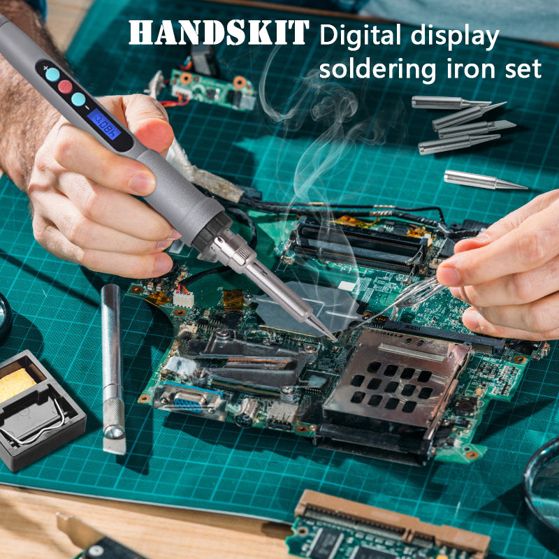 Digital Display Electric Soldering Iron High-power Precision Temperature Control Engraving Iron Set
