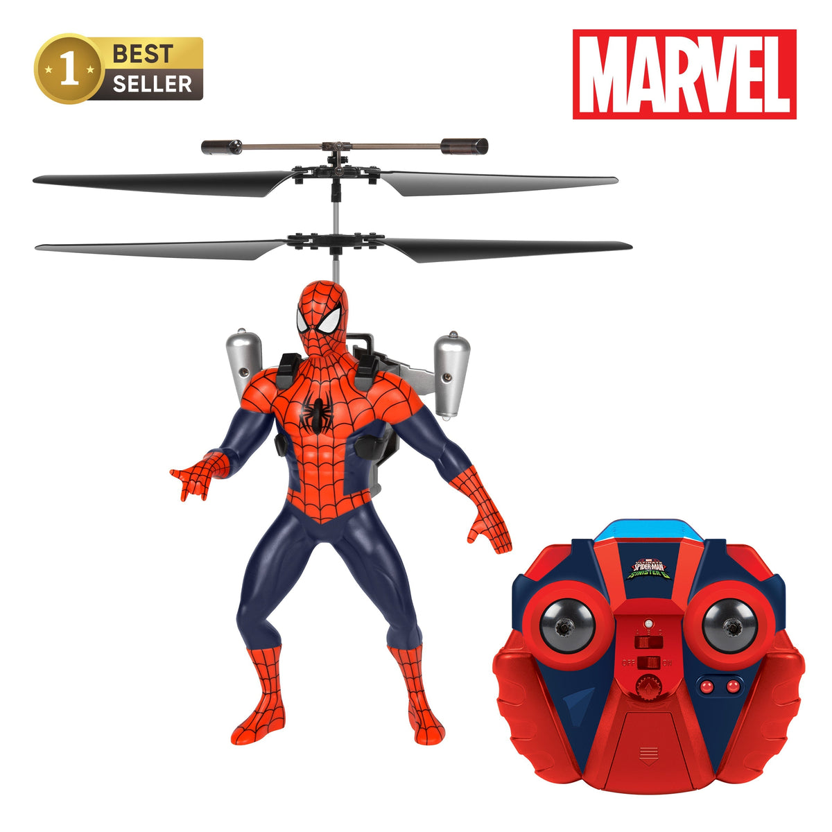 Spider-Man RC Helicopter 2CH Infrared Remote Control Indoor Flying Toy for Kids Boys Girls Ages 6+ — image 1