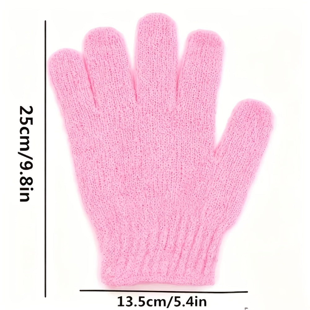 Exfoliating Shower Gloves 20 Pairs Dual-Sided Nylon Bath Scrub Mitts – Body Exfoliation, Spa Massage & Deep Cleansing Gloves 