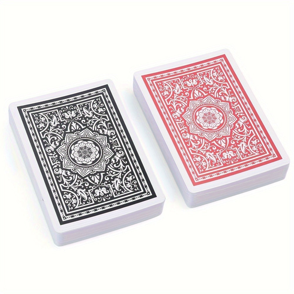 Twelve-Deck Jumbo Index Playing Card Set with Six Black and Six Red Poker-Size Decks for Table Games — image 4