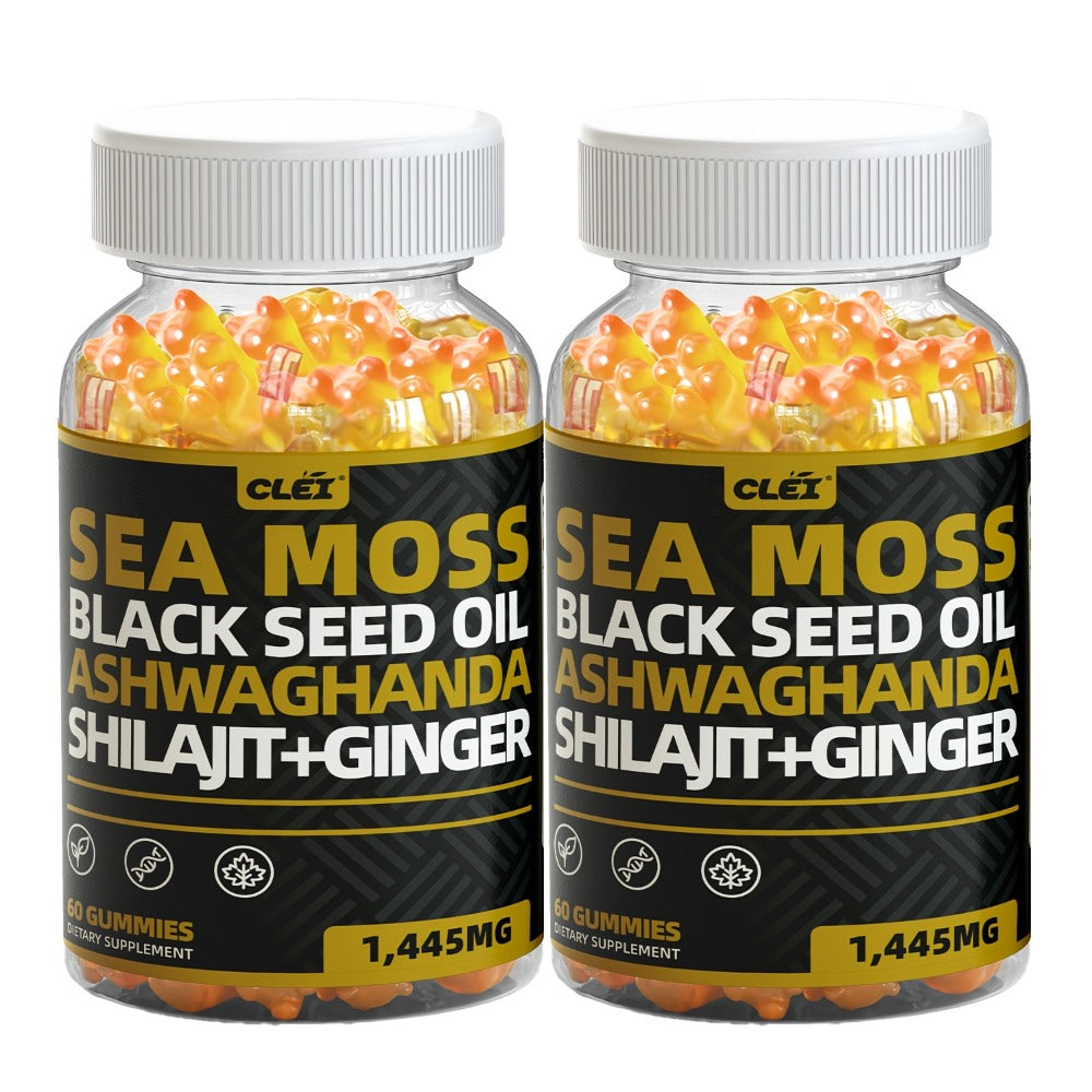 Immune Support Gummies with Sea Moss 1445mg, 10-in-1 Superfood Blend with Black Seed Oil, Ashwagandha — image 5