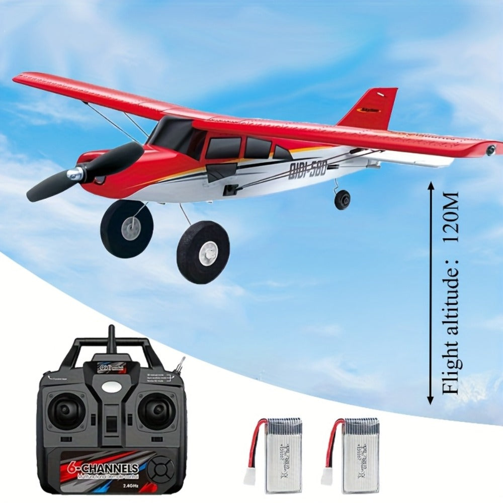 Brushless Fixed Wing RC Plane 6-Channel 6-Axis Gyro 3D Aerobatic Stunts 2 Batteries Included — image 3