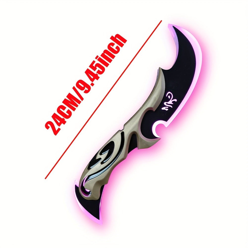 Costume Accessories Rechargeable LED Half Moon Blade Prop, 30cm, with Five Light Color Options — image 3