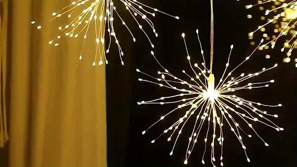 Solar Starburst Firework Light Set with 240, 360 or 450 LEDs, Remote and Eight Lighting Modes — image 12