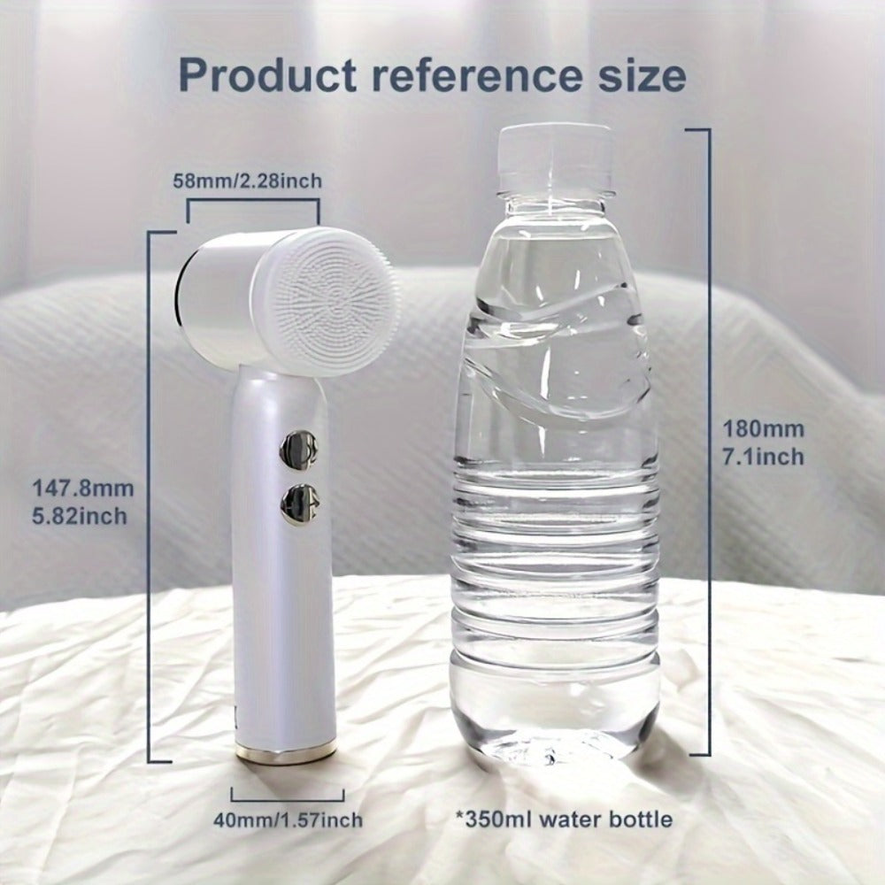 EMS Microcurrent Face Massager Device V-Face Lifting Double Chin Reducer Neck Rejuvenation 6-in-1 Brush Heads for Home or Sal
