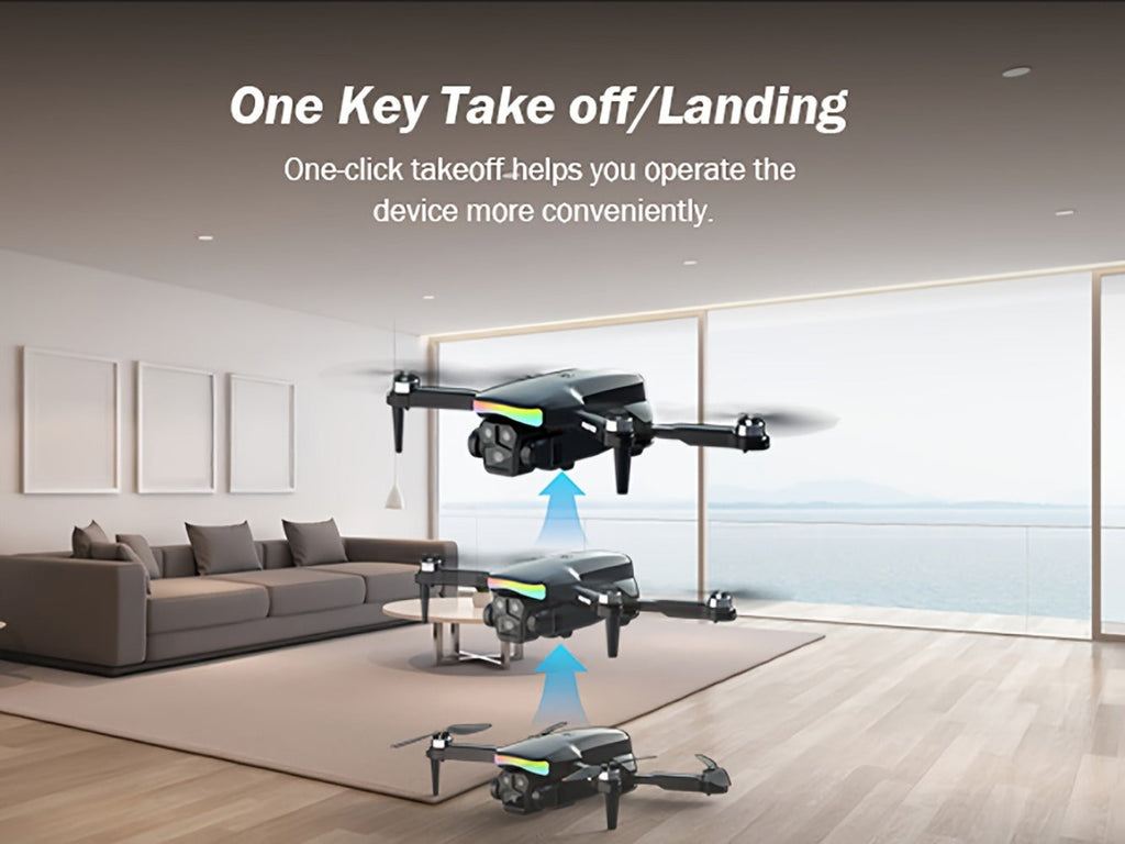 LCD Screen Drone Dual Cameras Brushless Motor Foldable RC Quadcopter with the Listed Color, Size or Set Options for Everyday 