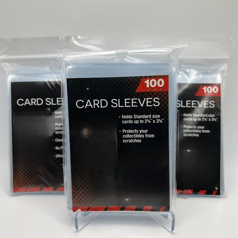 Five-Pack Clear Trading Card Sleeve Set with 100 Soft Sleeves per Pack in Standard 3 x 4-Inch Size — image 6