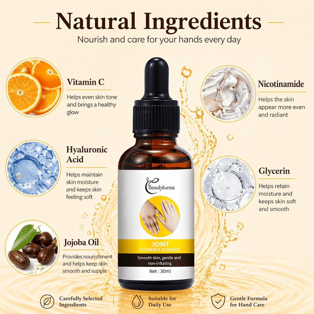 Face Serum Vitamin C Two-Bottle Set with Light Beige Liquid Texture and Amber Dropper Packaging — image 4