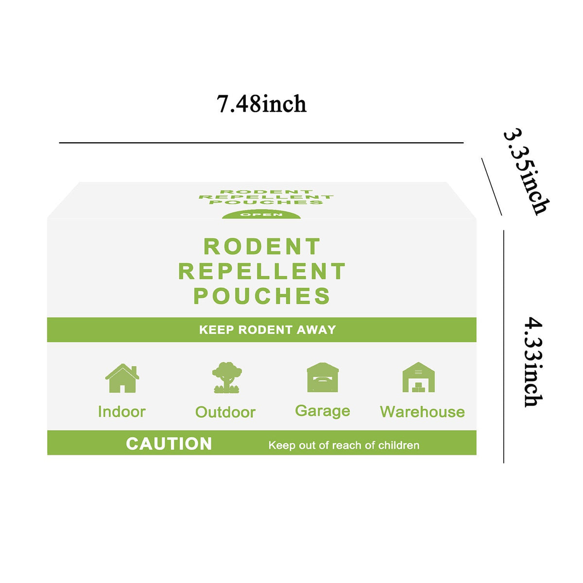 Mouse, Peppermint Pouches Car RV Garage Camper Indoor Outdoor for Garden, Patio and Yard Use — image 15