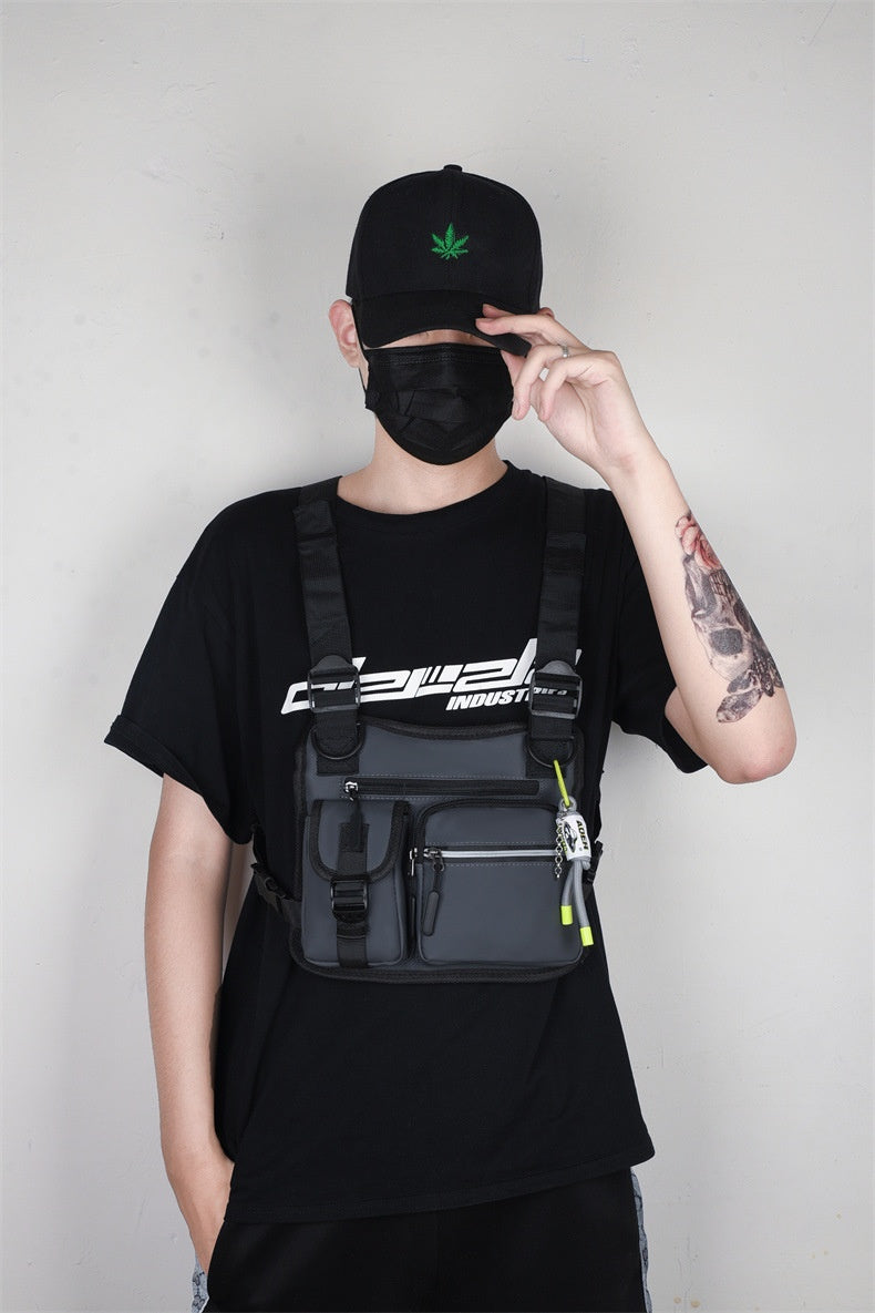 Workwear Functional Vest Chest Bag Reflective