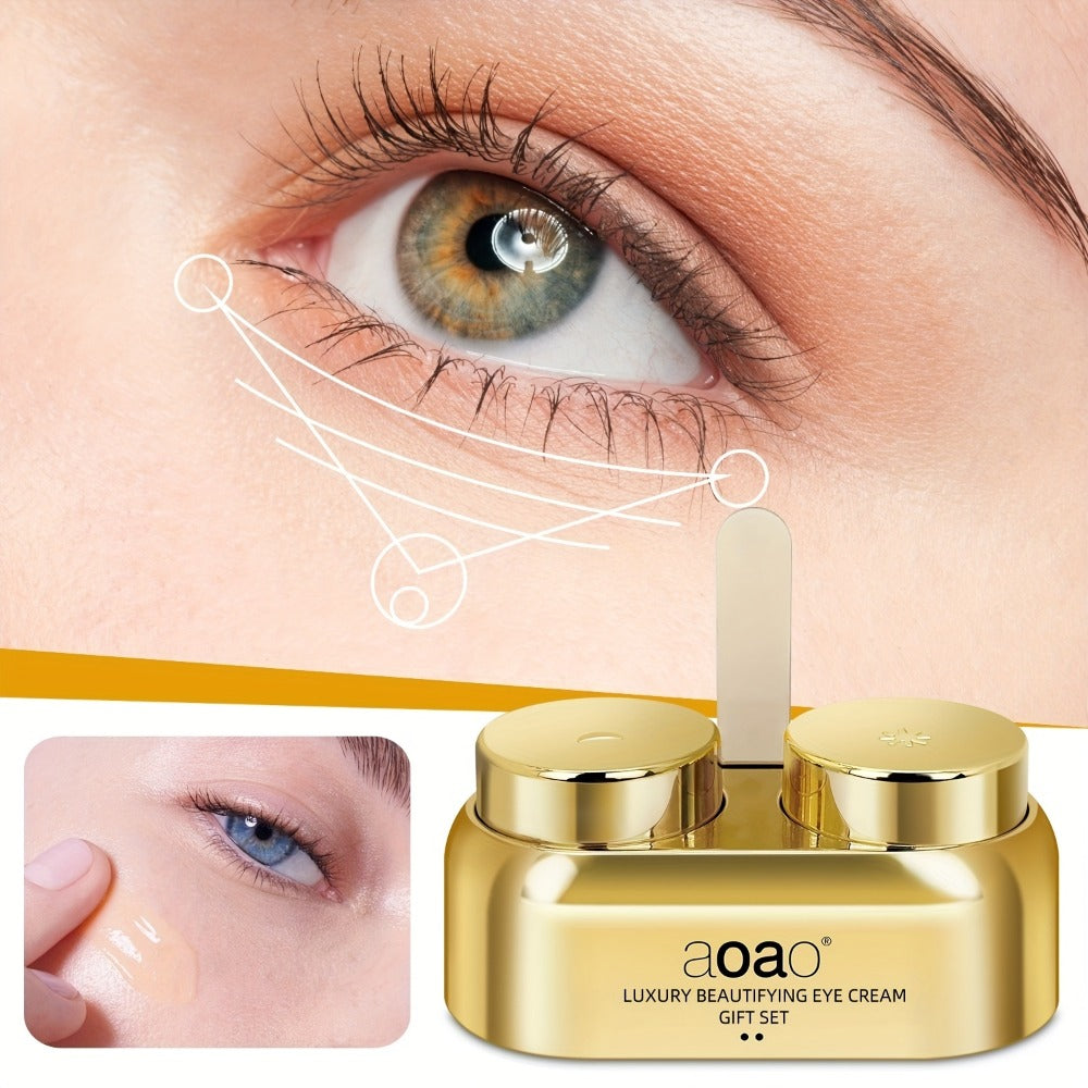 aoao Day and Night Eye Cream Two-Piece Set with Separate 18g Gold-Tone Cosmetic Jar Containers — image 11